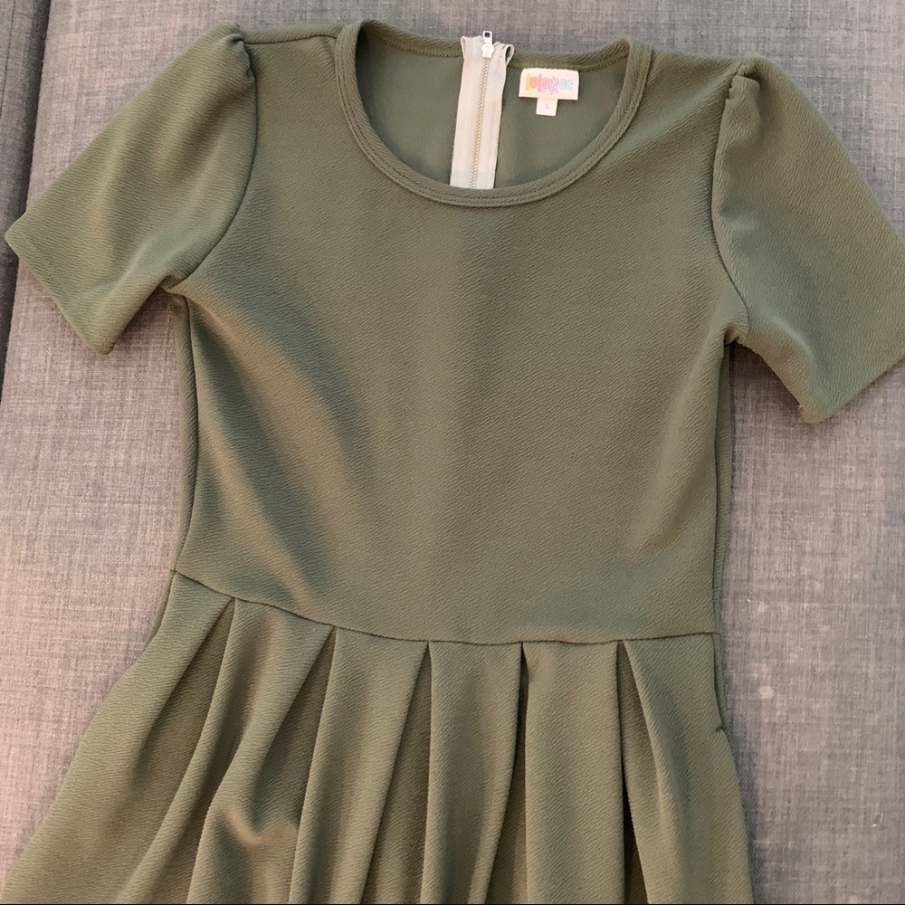 Army Green Lularoe Amelia Dress